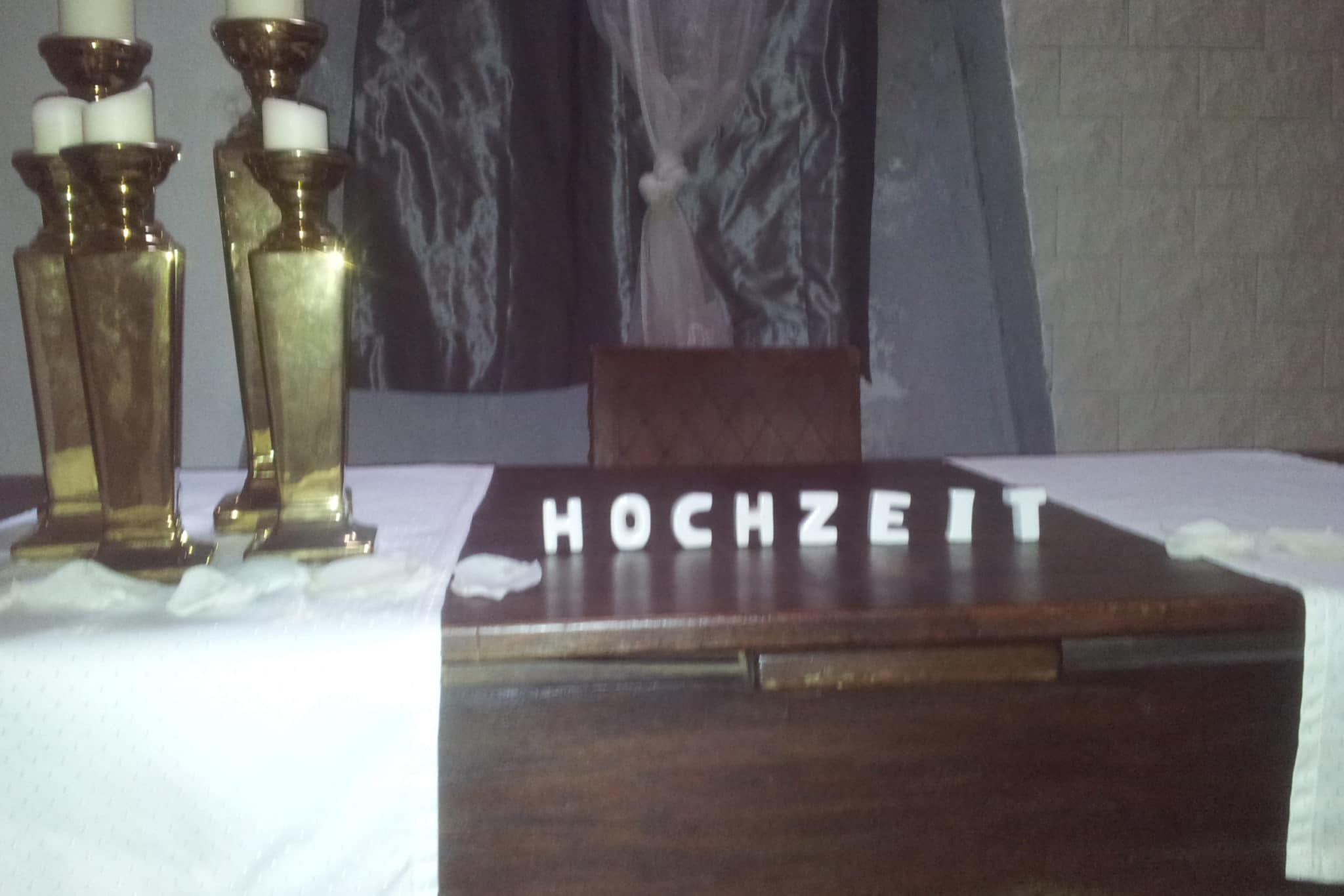 Schriftzug HOCHZEIT Deko Keller